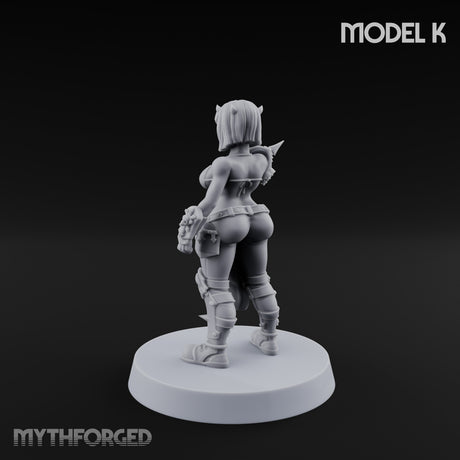 Hell Raising Demon Sorceress K Miniature for Dungeons and Dragons, Pathfinder or other TTRPGs