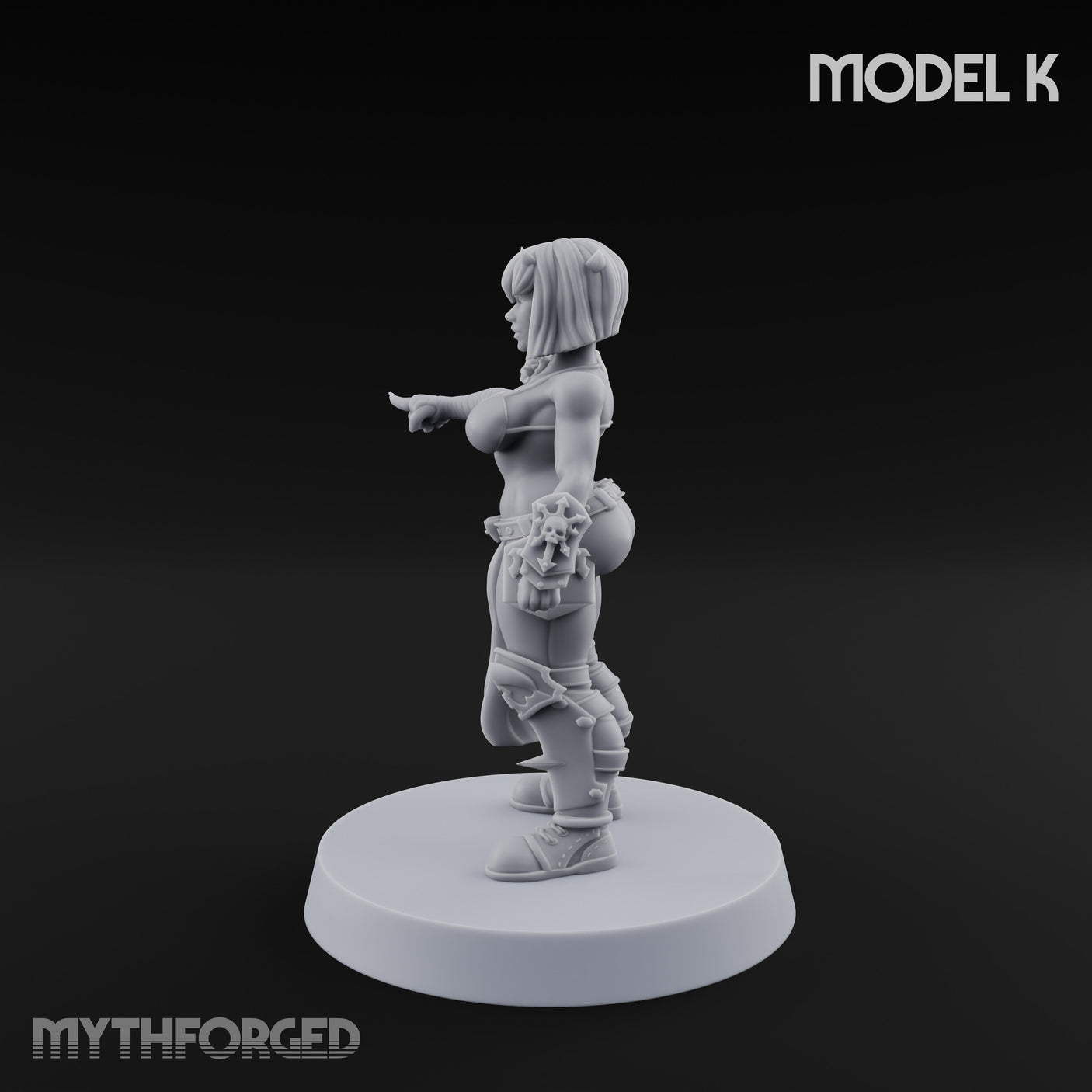 Hell Raising Demon Sorceress K Miniature for Dungeons and Dragons, Pathfinder or other TTRPGs