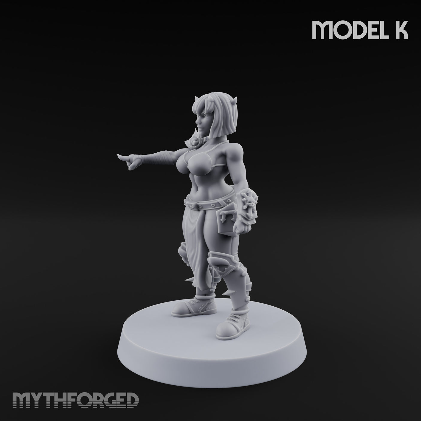 Hell Raising Demon Sorceress K Miniature for Dungeons and Dragons, Pathfinder or other TTRPGs