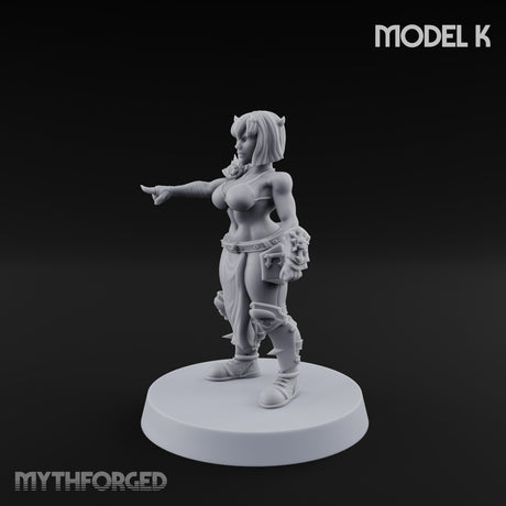 Hell Raising Demon Sorceress K Miniature for Dungeons and Dragons, Pathfinder or other TTRPGs