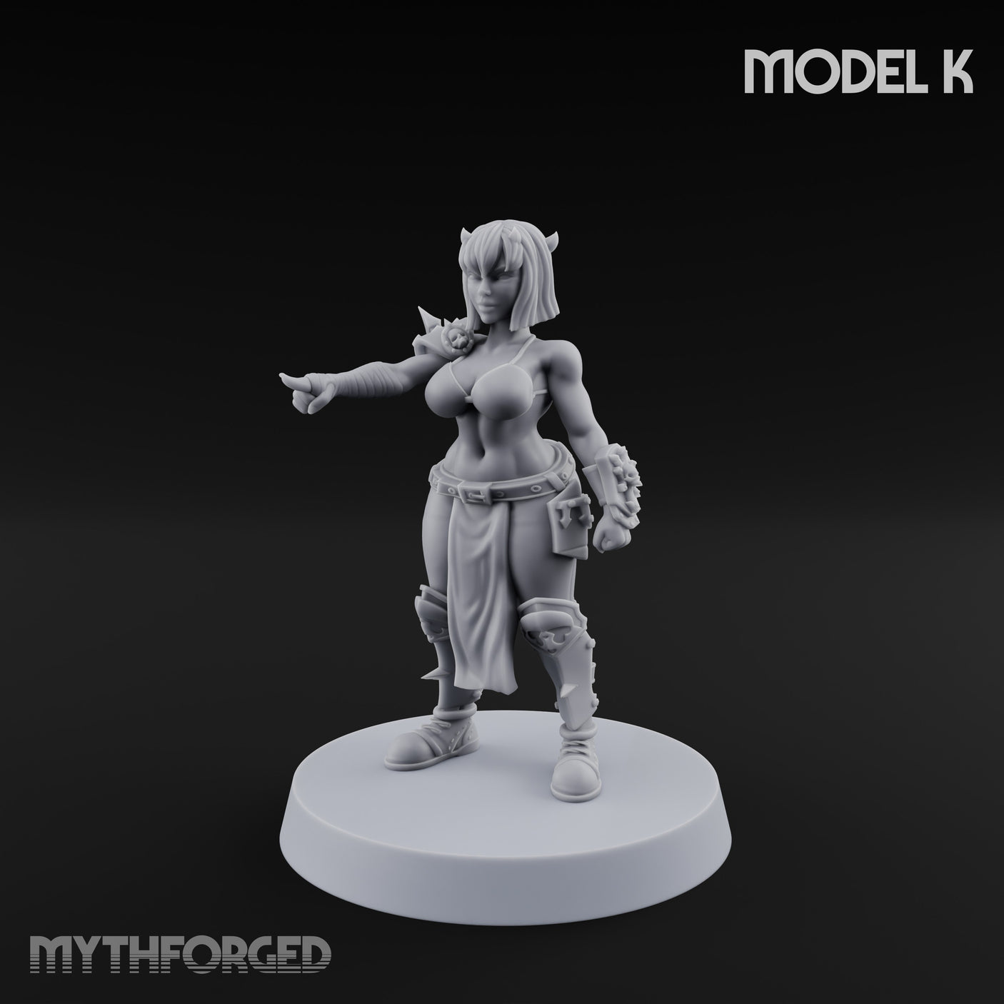 Hell Raising Demon Sorceress K Miniature for Dungeons and Dragons, Pathfinder or other TTRPGs