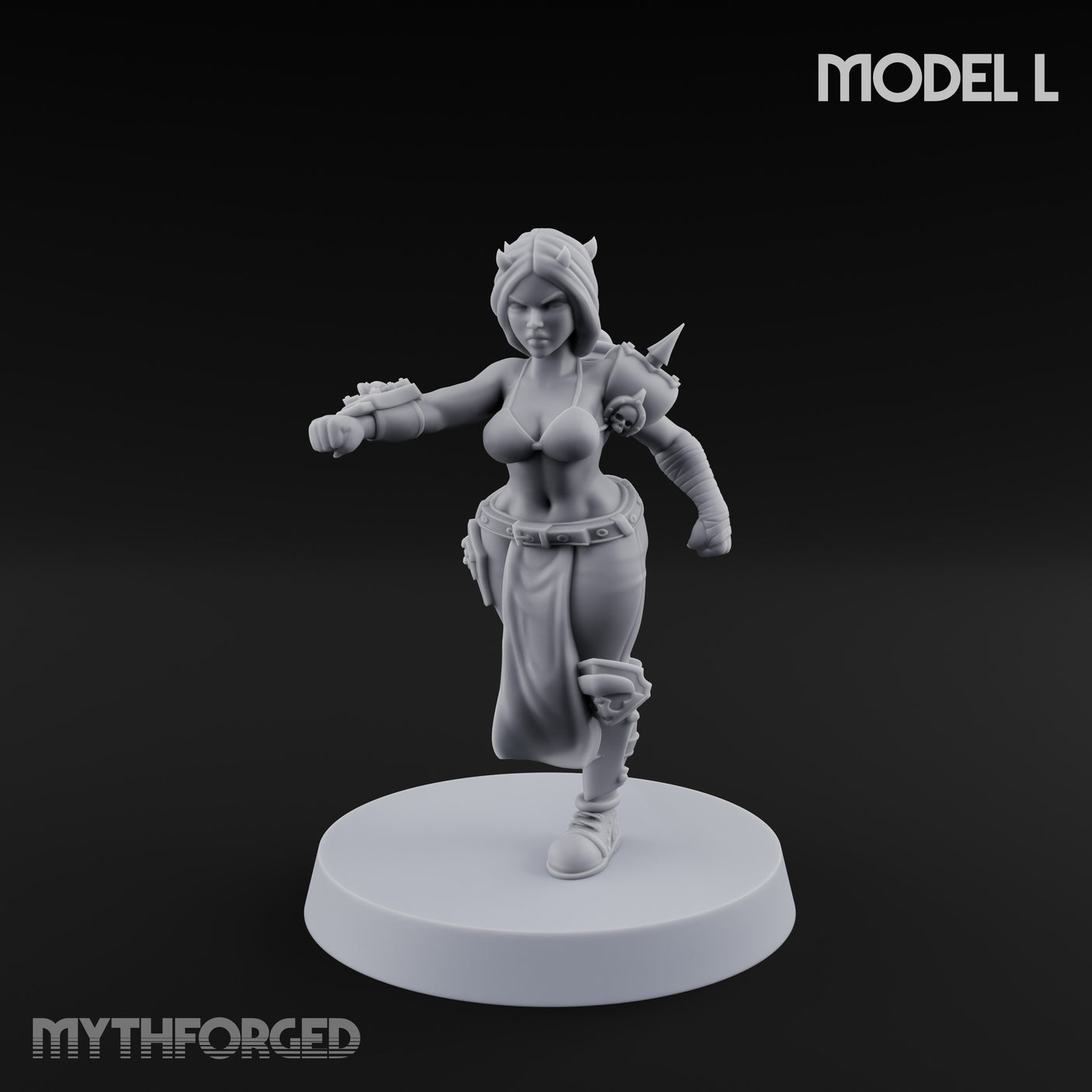 Hell Raising Demon Sorceress L Miniature for Dungeons and Dragons, Pathfinder or other TTRPGs