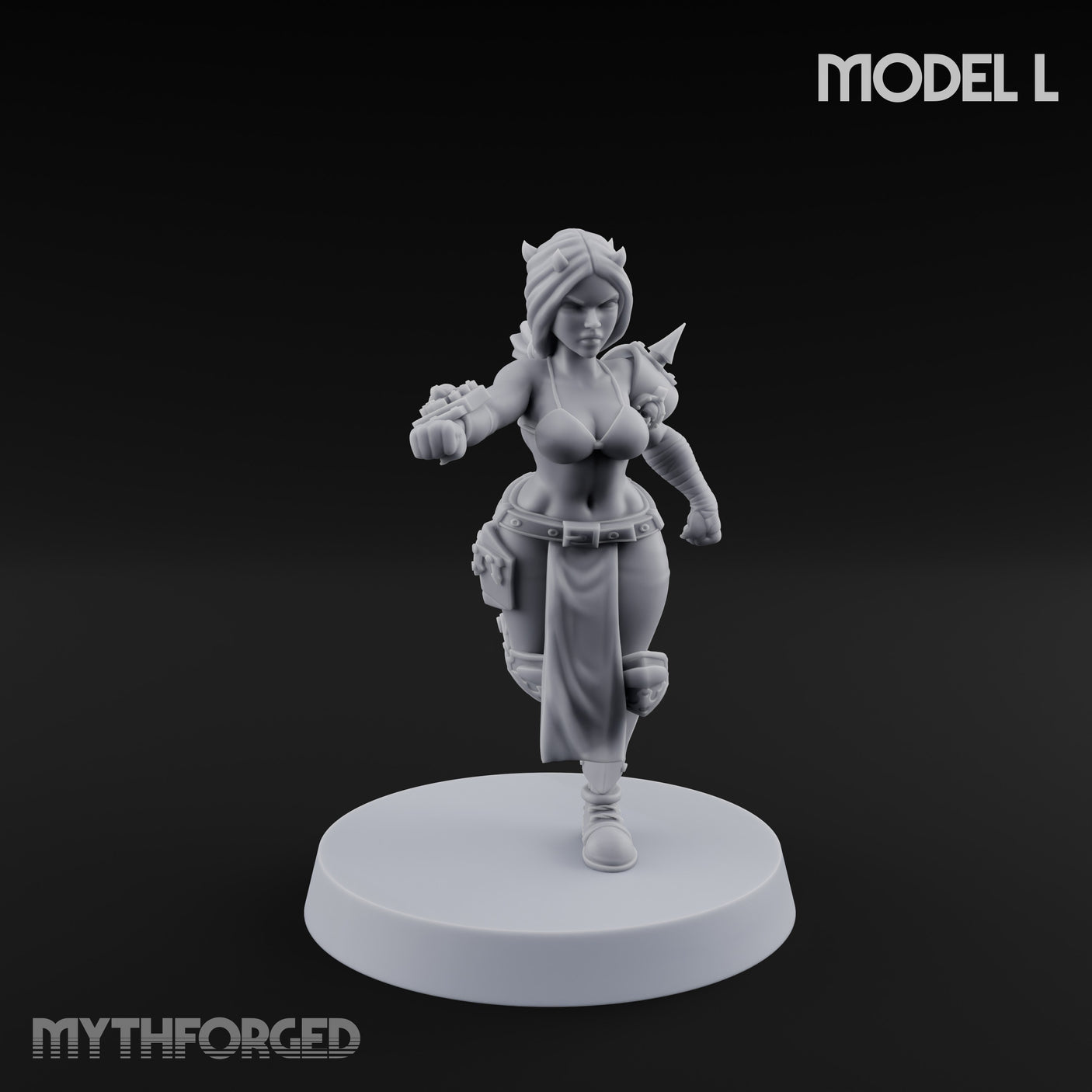 Hell Raising Demon Sorceress L Miniature for Dungeons and Dragons, Pathfinder or other TTRPGs
