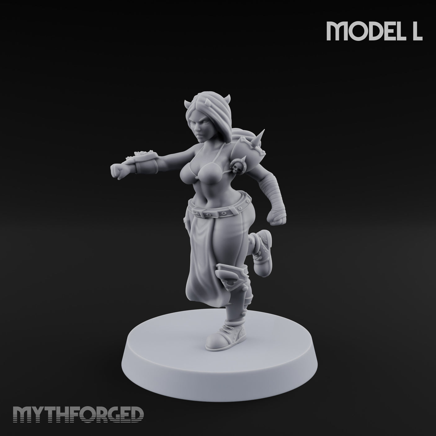 Hell Raising Demon Sorceress L Miniature for Dungeons and Dragons, Pathfinder or other TTRPGs