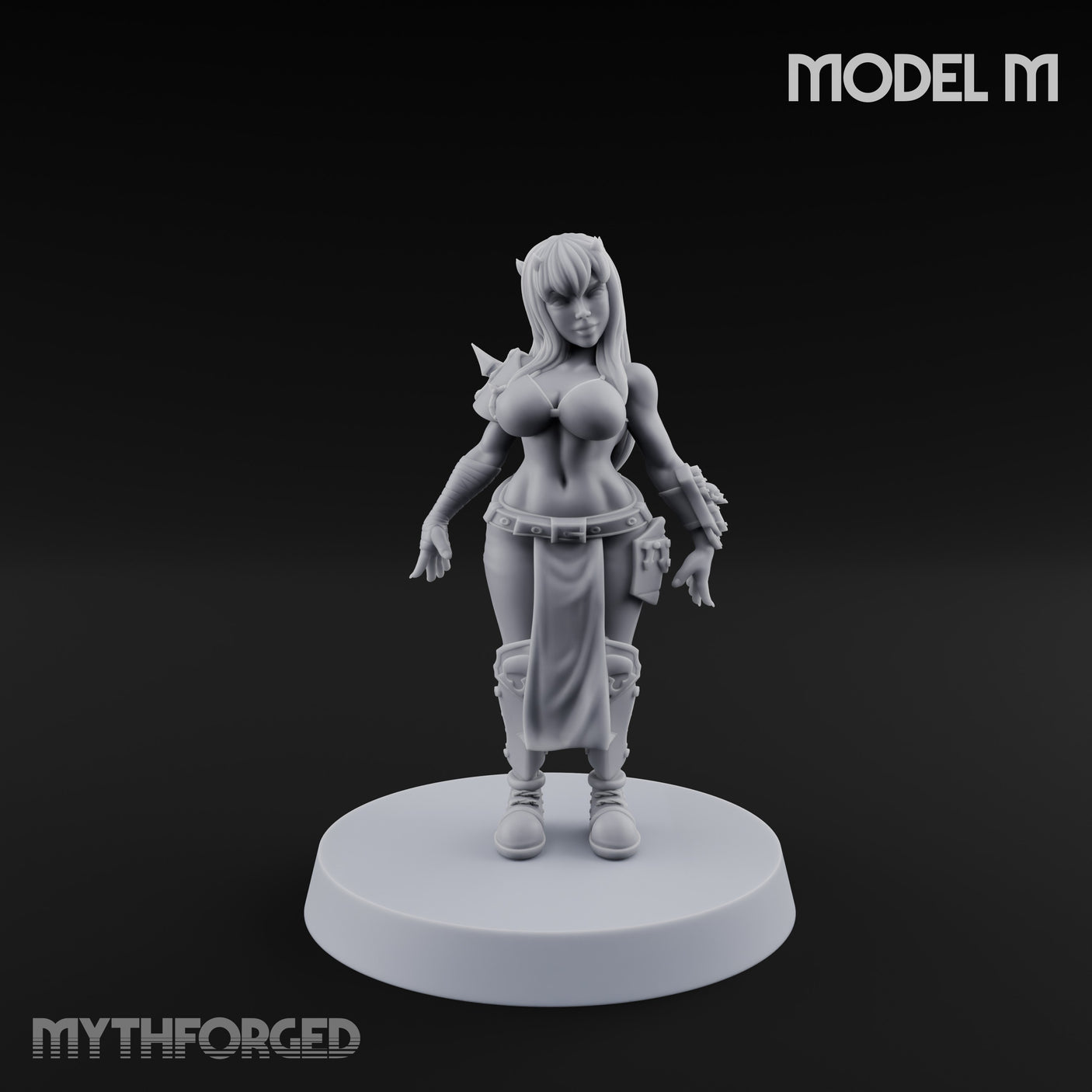 Hell Raising Demon Sorceress M Miniature for Dungeons and Dragons, Pathfinder or other TTRPGs