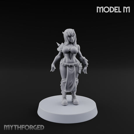 Hell Raising Demon Sorceress M Miniature for Dungeons and Dragons, Pathfinder or other TTRPGs