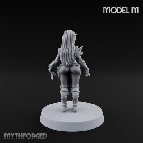 Hell Raising Demon Sorceress M Miniature for Dungeons and Dragons, Pathfinder or other TTRPGs