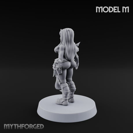 Hell Raising Demon Sorceress M Miniature for Dungeons and Dragons, Pathfinder or other TTRPGs