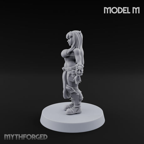 Hell Raising Demon Sorceress M Miniature for Dungeons and Dragons, Pathfinder or other TTRPGs
