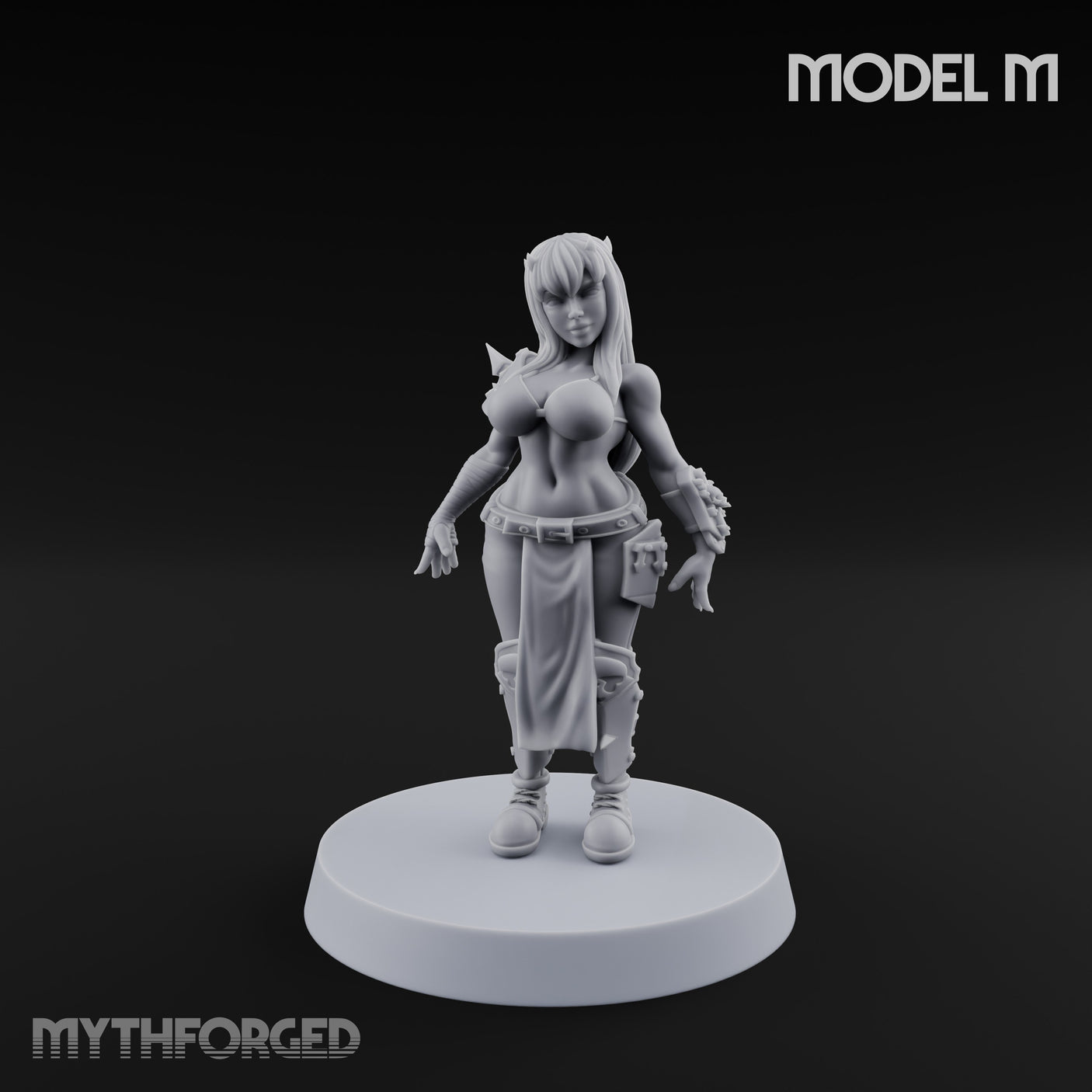 Hell Raising Demon Sorceress M Miniature for Dungeons and Dragons, Pathfinder or other TTRPGs
