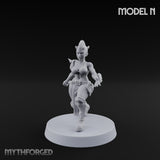 Hell Raising Demon Sorceress N Miniature for Dungeons and Dragons, Pathfinder or other TTRPGs
