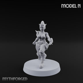 Hell Raising Demon Sorceress N Miniature for Dungeons and Dragons, Pathfinder or other TTRPGs