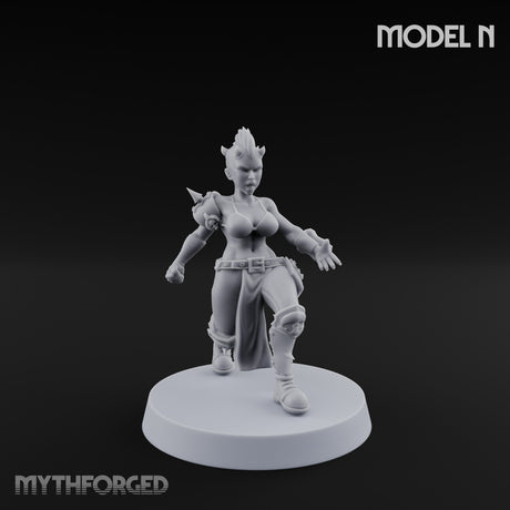 Hell Raising Demon Sorceress N Miniature for Dungeons and Dragons, Pathfinder or other TTRPGs