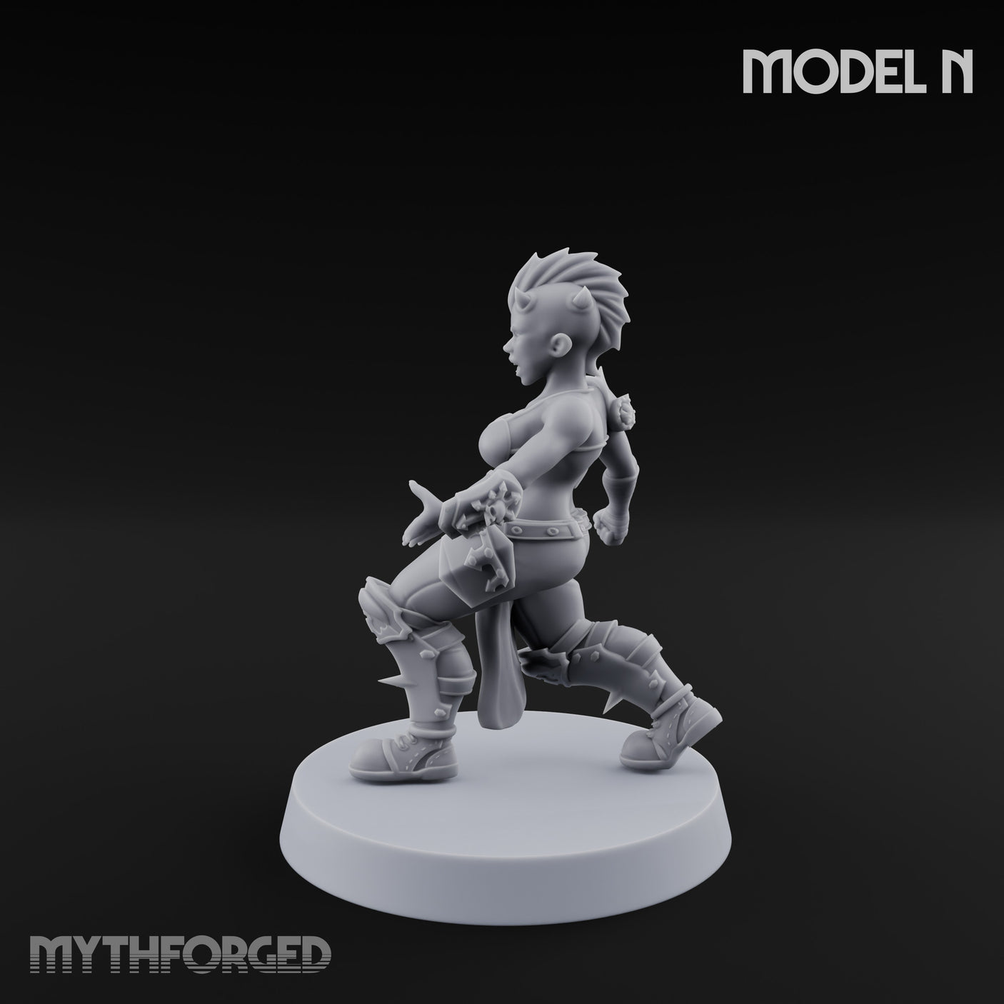 Hell Raising Demon Sorceress N Miniature for Dungeons and Dragons, Pathfinder or other TTRPGs