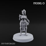 Hell Raising Demon Sorceress O Miniature for Dungeons and Dragons, Pathfinder or other TTRPGs