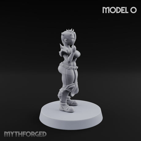 Hell Raising Demon Sorceress O Miniature for Dungeons and Dragons, Pathfinder or other TTRPGs