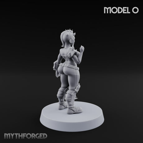Hell Raising Demon Sorceress O Miniature for Dungeons and Dragons, Pathfinder or other TTRPGs
