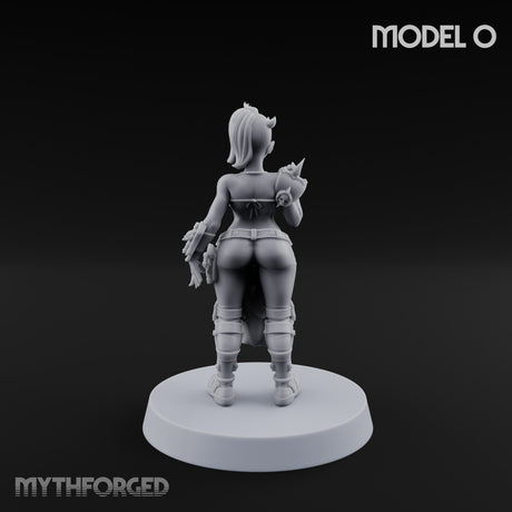 Hell Raising Demon Sorceress O Miniature for Dungeons and Dragons, Pathfinder or other TTRPGs
