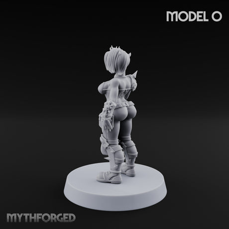 Hell Raising Demon Sorceress O Miniature for Dungeons and Dragons, Pathfinder or other TTRPGs