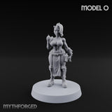 Hell Raising Demon Sorceress O Miniature for Dungeons and Dragons, Pathfinder or other TTRPGs