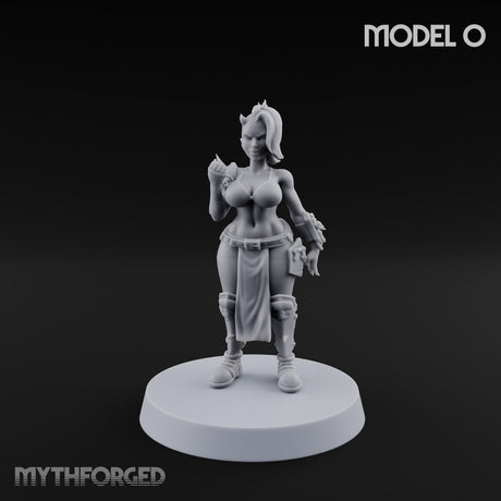 Hell Raising Demon Sorceress O Miniature for Dungeons and Dragons, Pathfinder or other TTRPGs