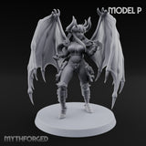 Hell Raising Demon Sorceress P Miniature for Dungeons and Dragons, Pathfinder or other TTRPGs