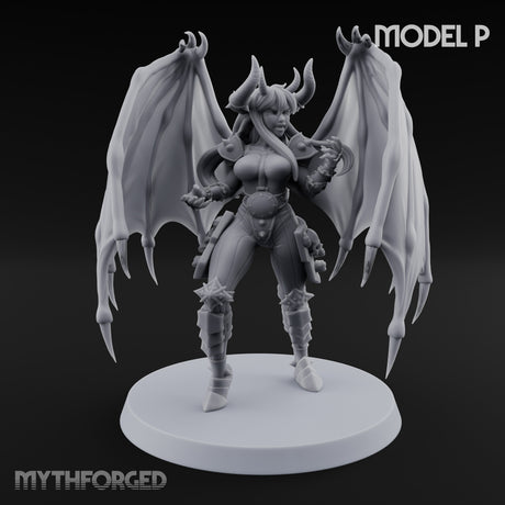 Hell Raising Demon Sorceress P Miniature for Dungeons and Dragons, Pathfinder or other TTRPGs