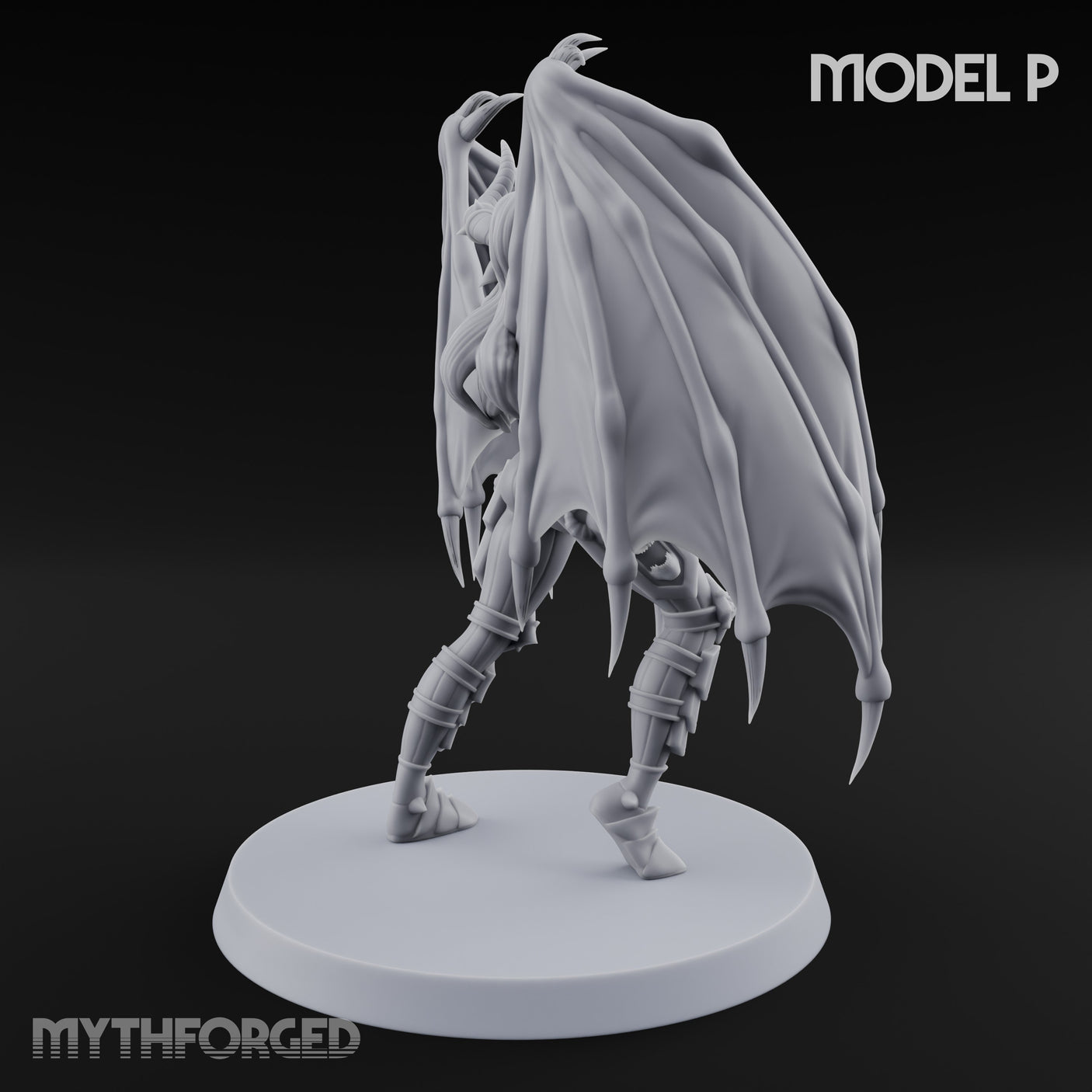 Hell Raising Demon Sorceress P Miniature for Dungeons and Dragons, Pathfinder or other TTRPGs
