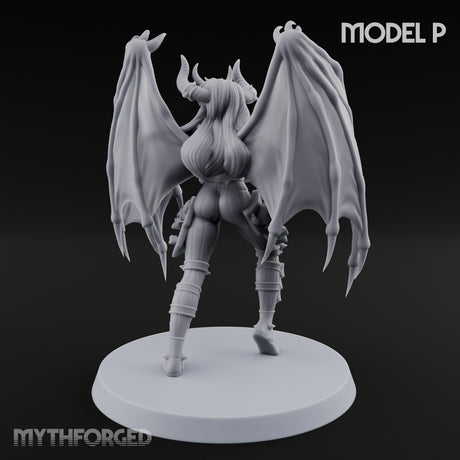 Hell Raising Demon Sorceress P Miniature for Dungeons and Dragons, Pathfinder or other TTRPGs