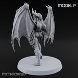 Hell Raising Demon Sorceress P Miniature for Dungeons and Dragons, Pathfinder or other TTRPGs