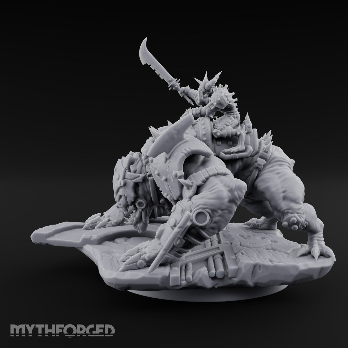 Small Rider, Large Mistake Goblin Rider on Hell Hound C