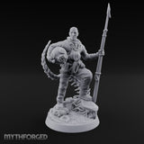Helmet Tucked Human Deep Sea Diver Miniature for Dungeons and Dragons, Pathfinder or other TTRPGs