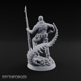 Helmet Tucked Human Deep Sea Diver Miniature for Dungeons and Dragons, Pathfinder or other TTRPGs