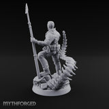 Helmet Tucked Human Deep Sea Diver Miniature for Dungeons and Dragons, Pathfinder or other TTRPGs