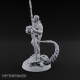 Helmet Tucked Human Deep Sea Diver Miniature for Dungeons and Dragons, Pathfinder or other TTRPGs