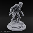 Helmet Wearing Claws Outstretched Zombie Soldier Miniature for Dungeons and Dragons, Pathfinder or other TTRPGs