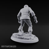 Helmet Wearing Claws Outstretched Zombie Soldier Miniature for Dungeons and Dragons, Pathfinder or other TTRPGs