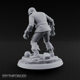 Helmet Wearing Claws Outstretched Zombie Soldier Miniature for Dungeons and Dragons, Pathfinder or other TTRPGs