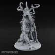 Helmeted Demon Shaman Miniature for Dungeons and Dragons, Pathfinder or other TTRPGs