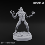 Claws Splayed Roaring Corpse Fleet Brutes Miniature for Dungeons and Dragons, Pathfinder or other TTRPGs