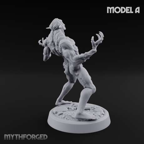 Claws Splayed Roaring Corpse Fleet Brutes A Miniature for Dungeons and Dragons, Pathfinder or other TTRPGs