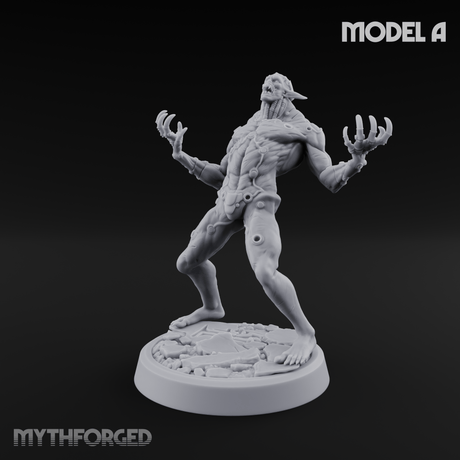 Claws Splayed Roaring Corpse Fleet Brutes A Miniature for Dungeons and Dragons, Pathfinder or other TTRPGs
