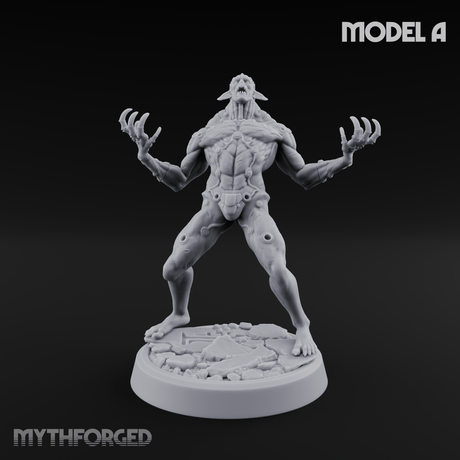 Claws Splayed Roaring Corpse Fleet Brutes A Miniature for Dungeons and Dragons, Pathfinder or other TTRPGs