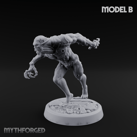 Claws Splayed Roaring Corpse Fleet Brutes B Miniature for Dungeons and Dragons, Pathfinder or other TTRPGs