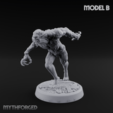 Claws Splayed Roaring Corpse Fleet Brutes Miniature for Dungeons and Dragons, Pathfinder or other TTRPGs