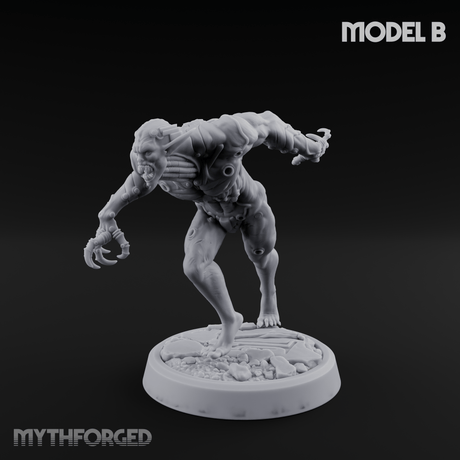 Claws Splayed Roaring Corpse Fleet Brutes Miniature for Dungeons and Dragons, Pathfinder or other TTRPGs