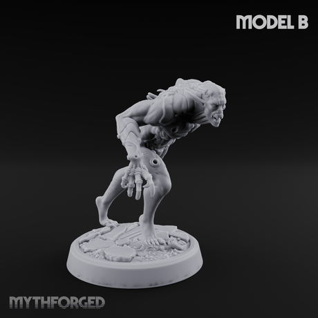Claws Splayed Roaring Corpse Fleet Brutes B Miniature for Dungeons and Dragons, Pathfinder or other TTRPGs