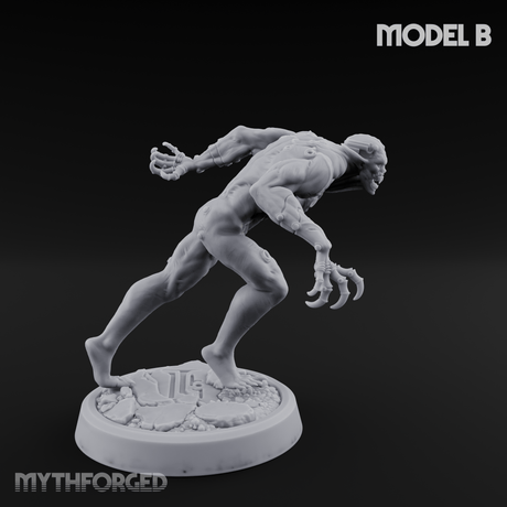 Claws Splayed Roaring Corpse Fleet Brutes B Miniature for Dungeons and Dragons, Pathfinder or other TTRPGs