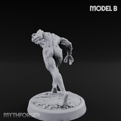 Claws Splayed Roaring Corpse Fleet Brutes B Miniature for Dungeons and Dragons, Pathfinder or other TTRPGs