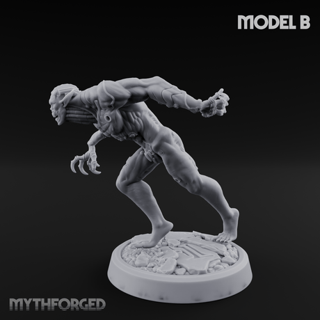 Claws Splayed Roaring Corpse Fleet Brutes B Miniature for Dungeons and Dragons, Pathfinder or other TTRPGs